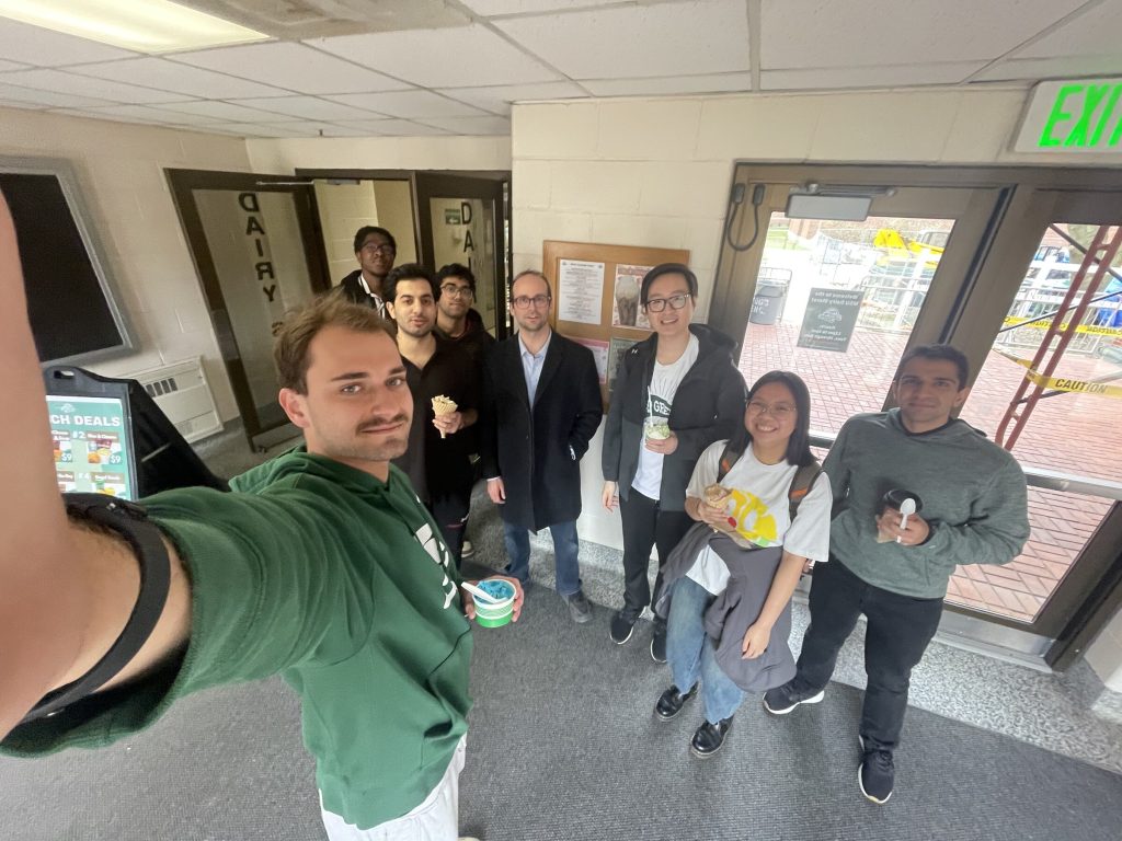 DeepTech Lab students and researchers gathered in the Engineering Building at Michigan State University